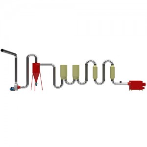 Air FLow Pipe Dryer