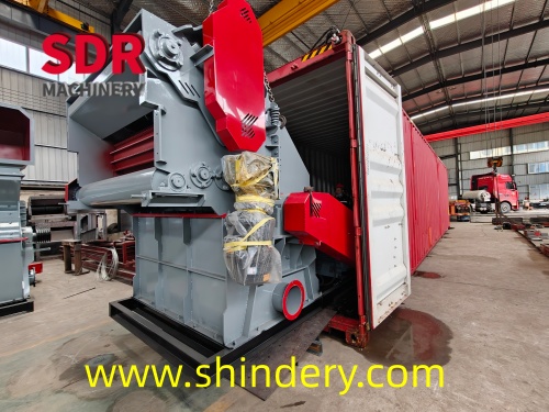 Shindery 1600 model wood sawdust making machine with reinforced feeder for Thailand customer