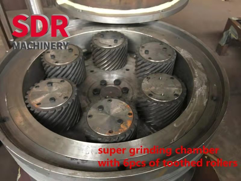 Shindery vertical structure biomass powder/flour grinder is becoming more and more hot in Southeast Asia market