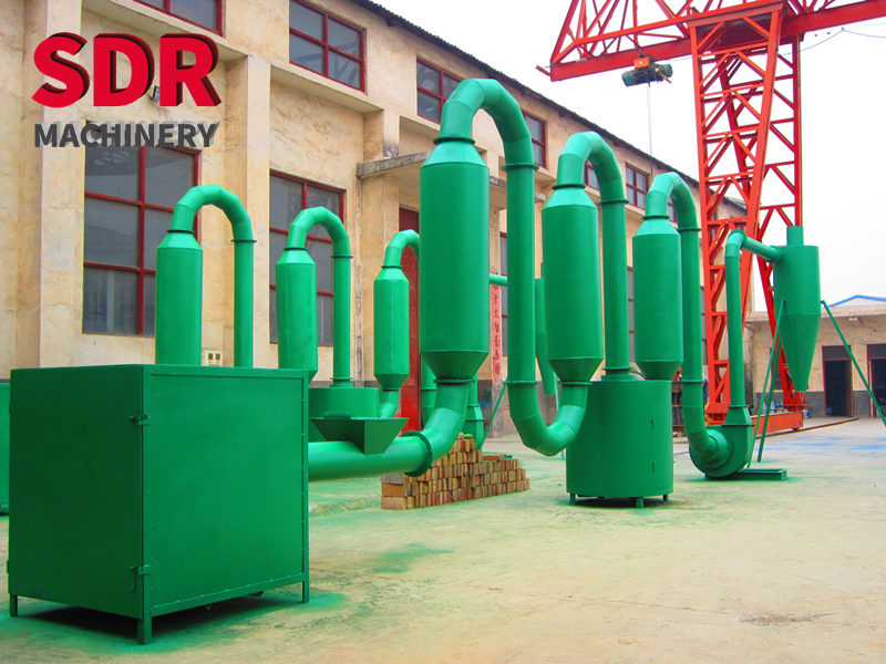 Disc wood chipper and air flow pipe dryer are delivered to Bulgaria