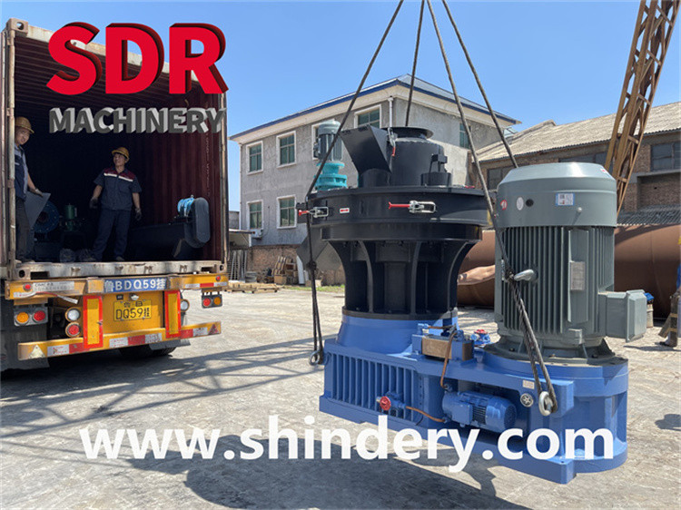 2 sets of 110kw wood pellet machine delivered to European country